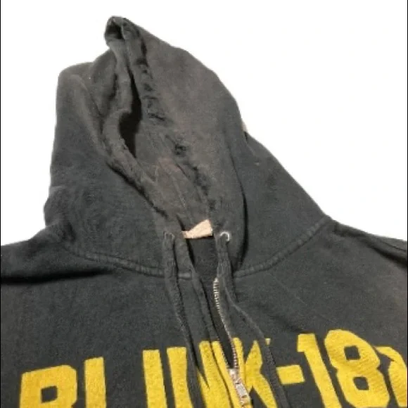 Black Logo Zip Hoodie - Band Graphic Men Sweater - Picture 3 of 3